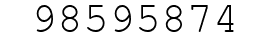 Number 98595874.