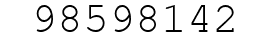 Number 98598142.