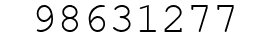 Number 98631277.
