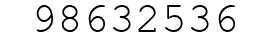 Number 98632536.