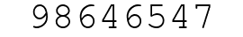 Number 98646547.