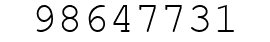 Number 98647731.