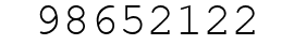 Number 98652122.