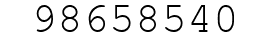 Number 98658540.