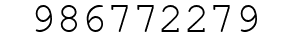 Number 986772279.