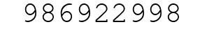 Number 986922998.