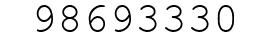 Number 98693330.