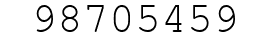Number 98705459.