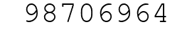 Number 98706964.