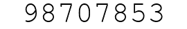 Number 98707853.