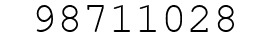Number 98711028.