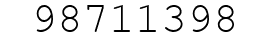 Number 98711398.