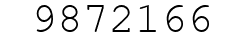 Number 9872166.