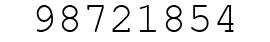 Number 98721854.