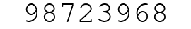 Number 98723968.