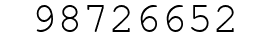 Number 98726652.