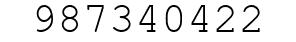 Number 987340422.