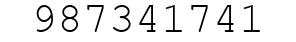 Number 987341741.