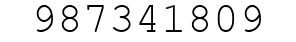 Number 987341809.