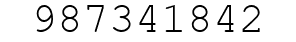 Number 987341842.