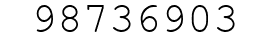 Number 98736903.