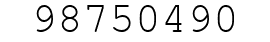 Number 98750490.