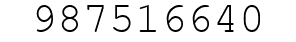 Number 987516640.