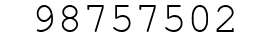 Number 98757502.