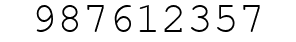 Number 987612357.