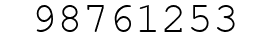 Number 98761253.