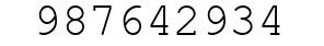 Number 987642934.