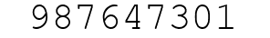 Number 987647301.