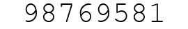 Number 98769581.