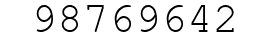Number 98769642.
