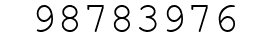 Number 98783976.