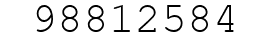 Number 98812584.