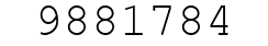 Number 9881784.