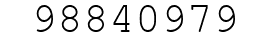 Number 98840979.