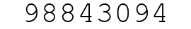 Number 98843094.