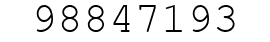 Number 98847193.