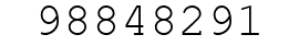 Number 98848291.