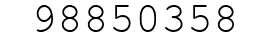 Number 98850358.