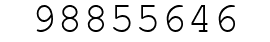 Number 98855646.