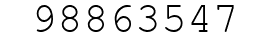 Number 98863547.