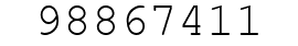 Number 98867411.