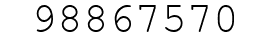 Number 98867570.