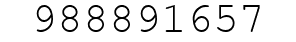 Number 988891657.