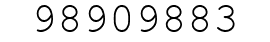Number 98909883.