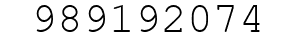 Number 989192074.