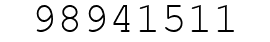 Number 98941511.